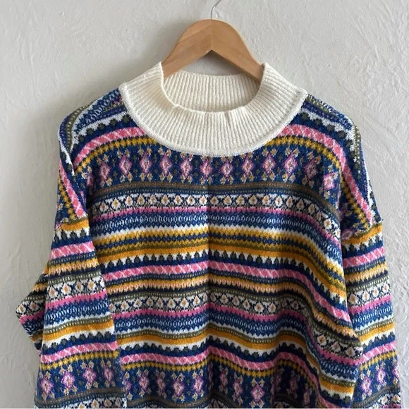 Talbots Multicolor Fair Isle Sweater - Picture 3 of 7